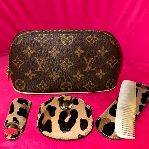 Louis Vuitton Alaia 1996 iconoclast cosmetic case and accessories leopard - Picture 1 of 14